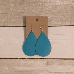 Handcrafted genuine leather earrings